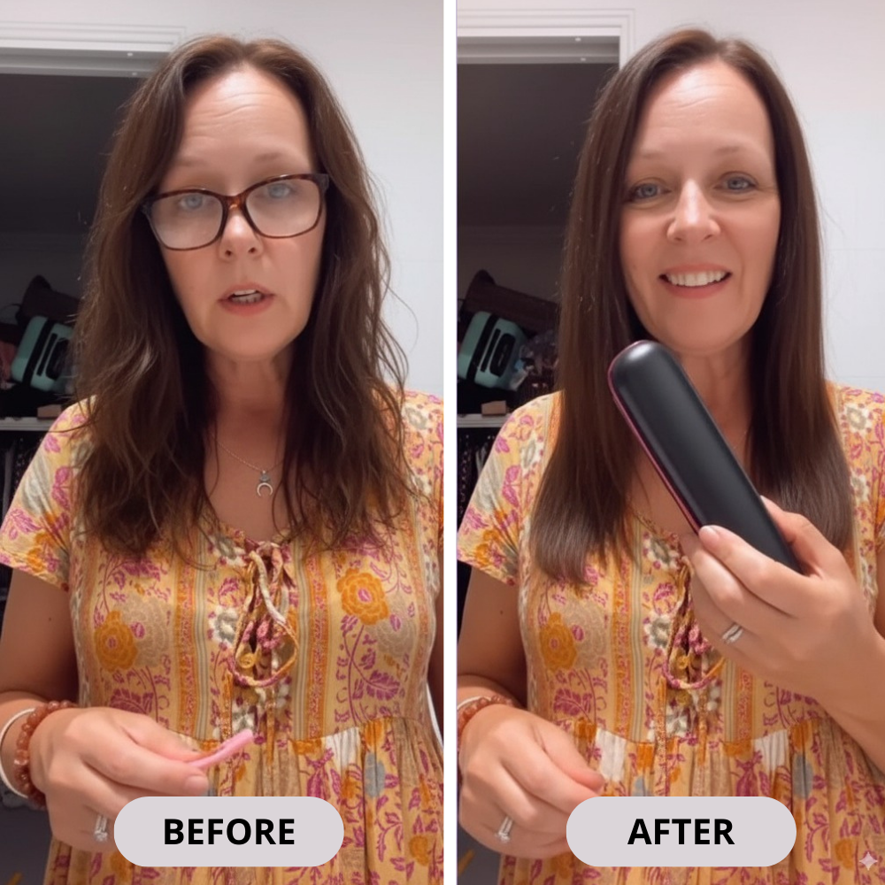 Velv Portable Straightener Brush - PRO